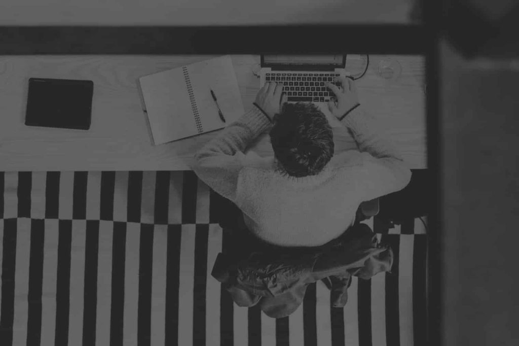 Accountant working at a desk